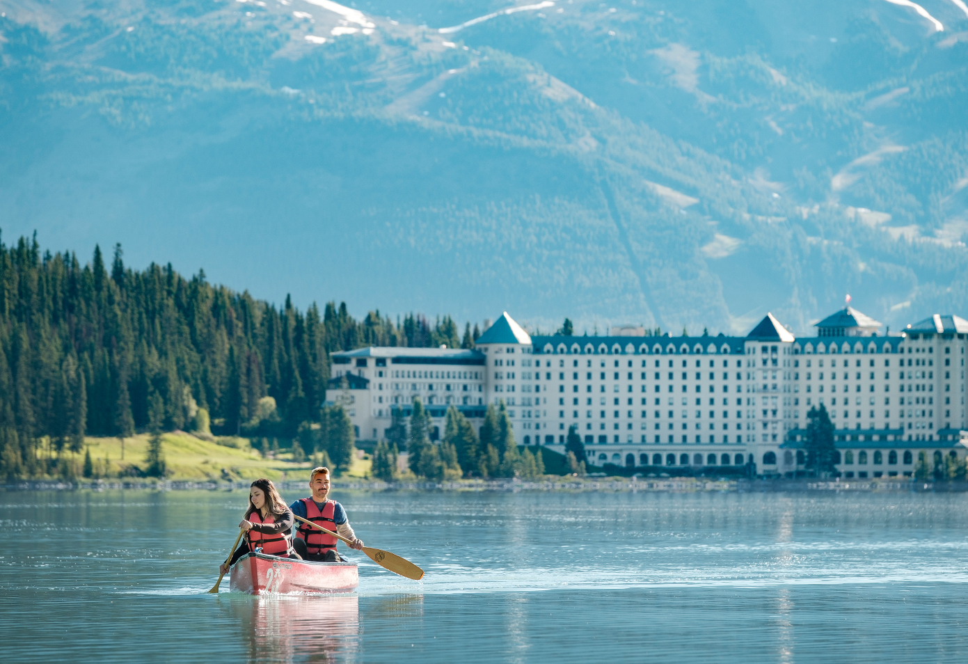 Fairmont Chateau Lake Louise Hotel, Banff National Park, Alberta, Canada