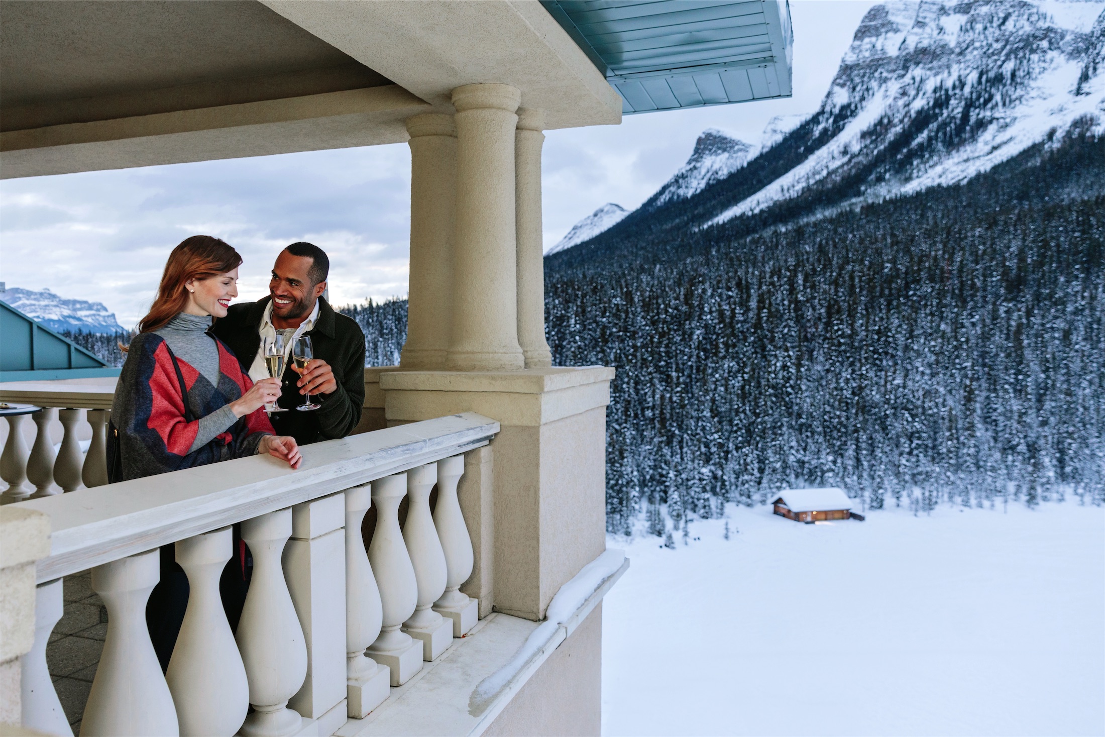 Winter in Lake Louise Fairmont Chateau Lake Louise